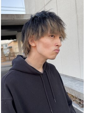 ヘアーアンドエステティック ヴェリス(hair&esthetic Velis) 【Velis】メンズマッシュウルフ×インナーカラー