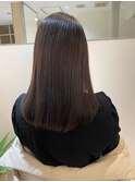 ブリーチなしの透明感グレージュ♪