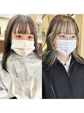 サンド 表参道(sand) 表参道ダブルカラーブリーチインナーカラー10代20代30代