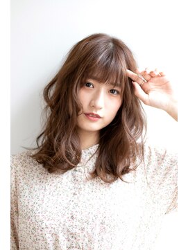 クシュ 所沢西口プロぺ通り(kusyu... ) 前髪マチルダボブピンクベージュインナーグレージュウルフ所沢