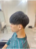 【soy-kufu】MEN'S HAIRアッシュブラックマッシュショート