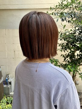 ココカラヘアー ニコ(cococara hair nico) 大人ボブ/ヘイリーボブ/顎ライン/暖色系カラー