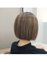 ファースト 泉中央店(first) ボブ×白髪ぼかし
