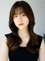 レノラ 本町(LENORA) ◯ぱっつん前髪レイヤーロングレイヤーカット薄めバング大人女子