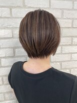 アッシュ 稲田堤店(Ash) イヤリンググレージュ×ショートボブ