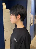 刈り上げなしマッシュショート