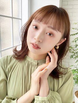 ロンドアンメゾン 原宿(Lond un Maison.) くびれミディアム×レイヤーカット/オレンジブラウン[原宿]