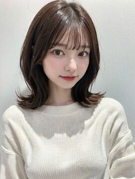 アース 日吉店(HAIR&MAKE EARTH) 艶感★韓国前髪】韓国風20代30代大人可愛いカール