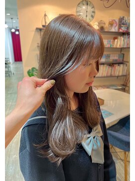 マイ ヘア デザイン 岡崎(MY hair design) 切りっぱなしボブ/エアリーロング/美髪/ピンクブラウン/岡崎