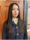 ツヤ髪ストレート