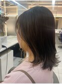 くびれミディアム/イヤリングカラー/ケアブリーチ/髪質改善