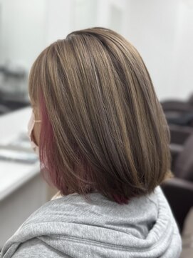 ロータス(LOTUS) ミルクティグレージュ×インナーカラー