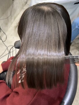 ロンド 表参道店(Lond) 髪質改善縮毛矯正レイヤーカット顔周り前髪韓国ミニウルフ