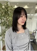 レイヤーカット ミディアムレイヤー 小顔カット