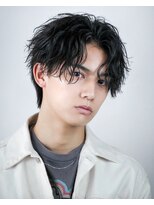 オーシャントーキョー 大阪(OCEAN TOKYO)&nbsp;シャドウパーマ波巻きパーマツーブロックマッシュショート