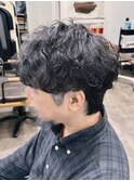 【メンズシャドウパーマ】