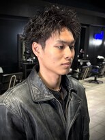 アウル 心斎橋(owl)&nbsp;【スパイキーショートピンパーマ】刈り上げ/メンズパーマ