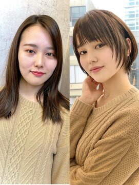 ノア ヘアデザイン 町田店(noa Hair Design) 小顔見せショートボブ《國吉》