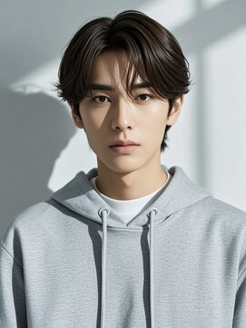 エイチ メンズ(H) ツーブロックマッシュメンズマッシュメンズウルフガイルヘア