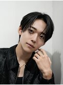 メンズヘアセンターパート
