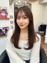 マインバイアフロートギンザ(MYNE by AFLOAT GINZA)&nbsp;低めレイヤーカット／ココアブラウン