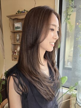 フェイバー 赤坂店(FAVOR) 赤みを消したい方×オリーブアッシュ×レイヤー