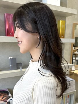 シベルバレー 横浜(sibell) ＊ロングレイヤーカット顔周りレイヤーウルフハッシュカット韓国