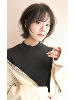 ブゾン(buZon) 【buZon ブゾン】外はねくびれボブ×シースルーバング