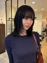 カグヤヒメ ドゥイ(kaguyahime doui)&nbsp;レイヤーカットと暗髪カラー