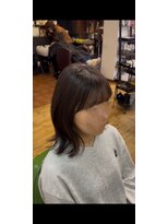 美容室 賀流。&nbsp;ミディアムボブ