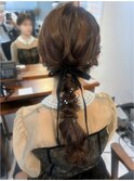 編みおろしアレンジ