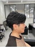 フェザーショート/フェザーパーマ/ケアパーマ/メンズカット