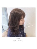 スリー(Three) 【大人外国人風】beige × layer style