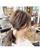 ガルボ ヘアー(garbo hair)&nbsp;【簡単スタイリング】ラフポニースタイルのご紹介♪