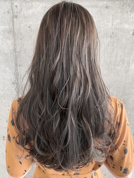 メーヴェ(Mowen) mowen 南堀江×ロングヘアー×艶カラー×透け感×ウェットヘアー