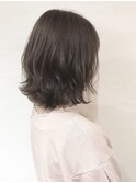 《Blue》#ゆるくびれミディ#レイヤー外ハネ#ネオウルフ