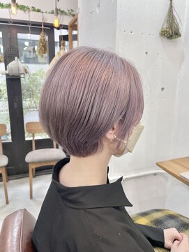 リッカ(RICCA) 丸みショート×ハイトーンパールベージュ♪