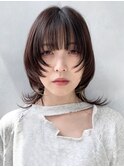 エッジウルフスタイル_チェリーブラウンフェミニンロング_79317
