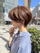 ジエクト 本店(The Ect)&nbsp;くびレイヤーピンクベージュ前髪マチルダボブインナーグレージュ