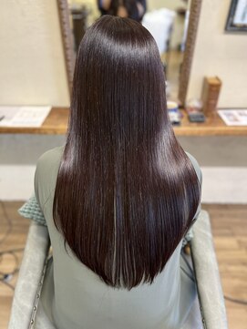 ベレッタ 枚方店(veretta.) 秋にオススメ艶感カラー30代/40代/50代(田村良平)ストレート