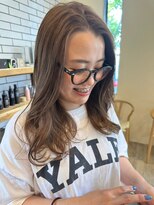 シフト(SHEEFT) 柔らか☆前髪なしニュアンスロング韓国風巻きミルクティー