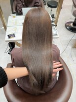 ロンド レア 天神大名店(Lond Le’a)&nbsp;天神大名ダブルカラー髪質改善チョコレートカラー韓国