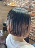 切りっぱなしボブ