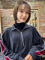 似合わせ小顔レイヤーボブウルフ_銀座/髪質改善