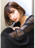 【ROSE】インナーカラー__ボブ_ブリーチ_前髪