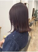 【Say.福岡】ラベンダーピンク×大人可愛い鎖骨ミディアム