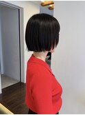 ぷつっとボブ　切りっぱなしボブ　シャギーボブ　レイヤーボブ