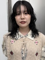 ビューナゴヤ 名駅(VIEW NAGOYA)&nbsp;前髪カタログ/イメチェンスタイル／ウェーブパーマ/こなれミディ