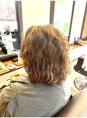 ツイスパ・シャドウパーマ・ハイライト・ふわふわボブ