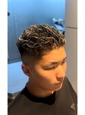 極道パーマ×ホワイトメッシュ